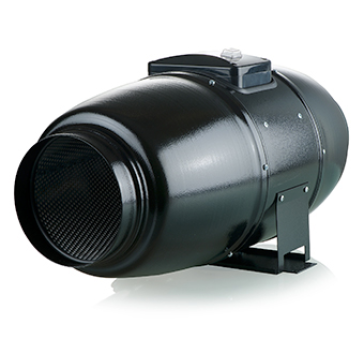Ventilution Silent Line, Metall-Rohrventilator, 240 m³/h, für 100 mm Rohr, schwarz