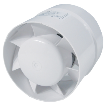 Ventilution Axial Fan for 100 mm pipes, with stepped connection