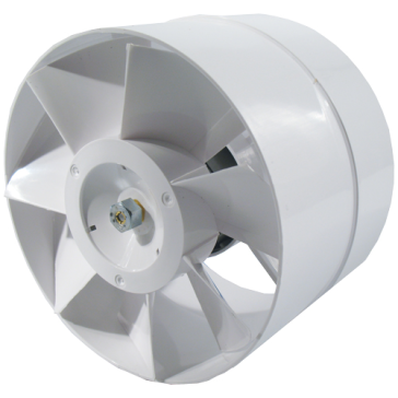 Ventilution Axial Fan for 150 mm pipes, with stepped connection
