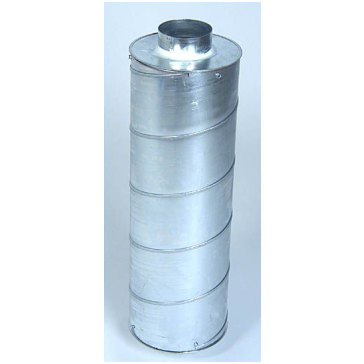 Silencers for ventilation duct, ø 100 mm, L = 60 cm
