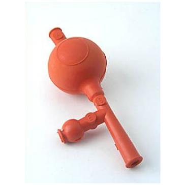 Pipette ball, India Rubber, large 3 valves to fill pipettes