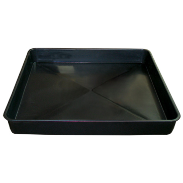 Garden Tray, small, black, rectangular, 60 x 60 x 7 cm