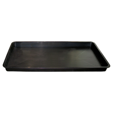 Garden Tray, large, black, rectangular, 79 x 40 x 4 cm