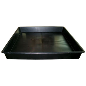 Garden Tray, black, rectangular 100 x 100 x 12 cm