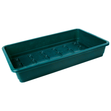 Garland Seed Tray, medium, green, drain holes, 37 x 22 x 6 cm, fits cover (Art.No. 106417)