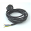 Power Plug with flexible insulation cable for damp rooms, 0.75 mm², 1.5 m
