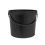Round Black Bucket, 5 L, with Handle & Lid
