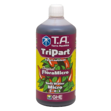 T.A. TriPart Micro, Agua suave, 1 L  (GHE Flora Micro)