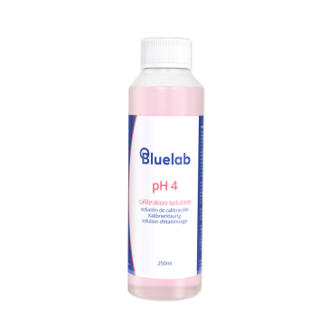 solución de calibración bluelab pH 4.0, 250 ml, caja de 6