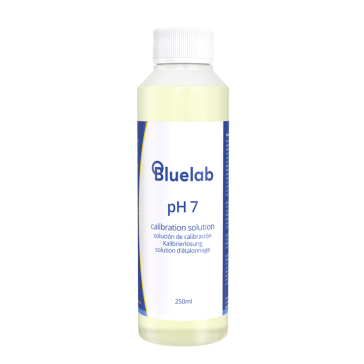 solución de calibración bluelab pH 7.0, 250 ml, caja de 6