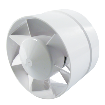 Ventilateur axial Ventilution pour gaine de 125 mm avec bride de raccordement étagée