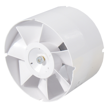 Ventilateur axial Ventilution pour gaine de 150 mm avec bride de raccordement droite