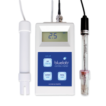 bluelab Combo Meter, mesureur de pH/EC, plage de mesures : 0,00-14,00 pH, 0-9,9 EC, 0-99 CF ou 0-1990 ppm