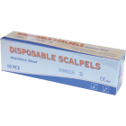 Scalpel, stainless steel blade, Pack of 10